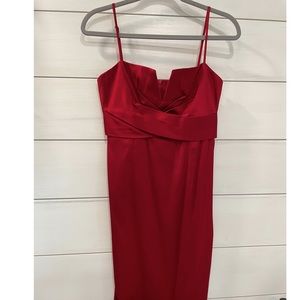 Red cocktail dress, size 4